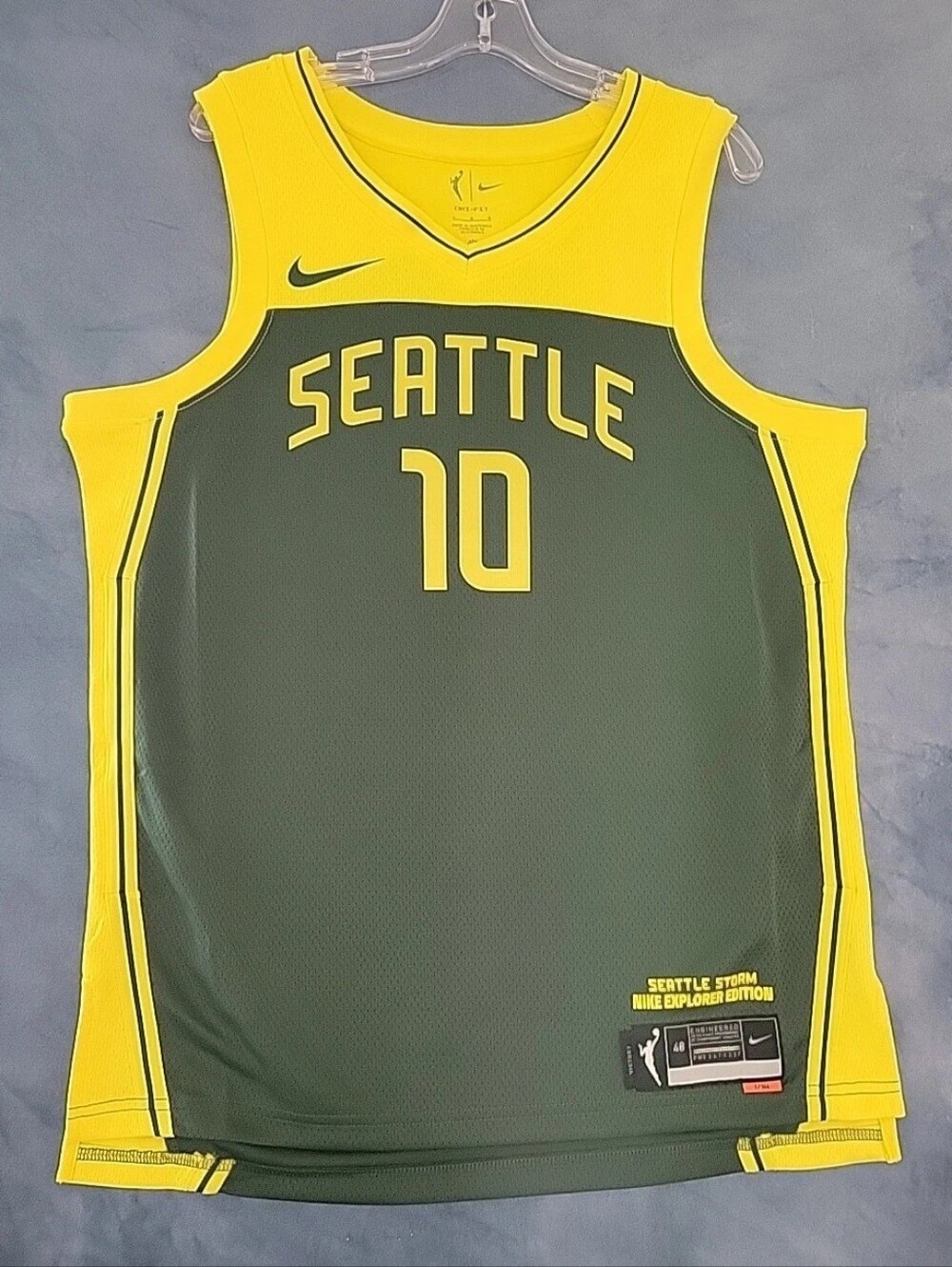 Sue Bird #10 Seattle Storm Nike  Jersey Women's Large 48 NWT! Explorer Edition